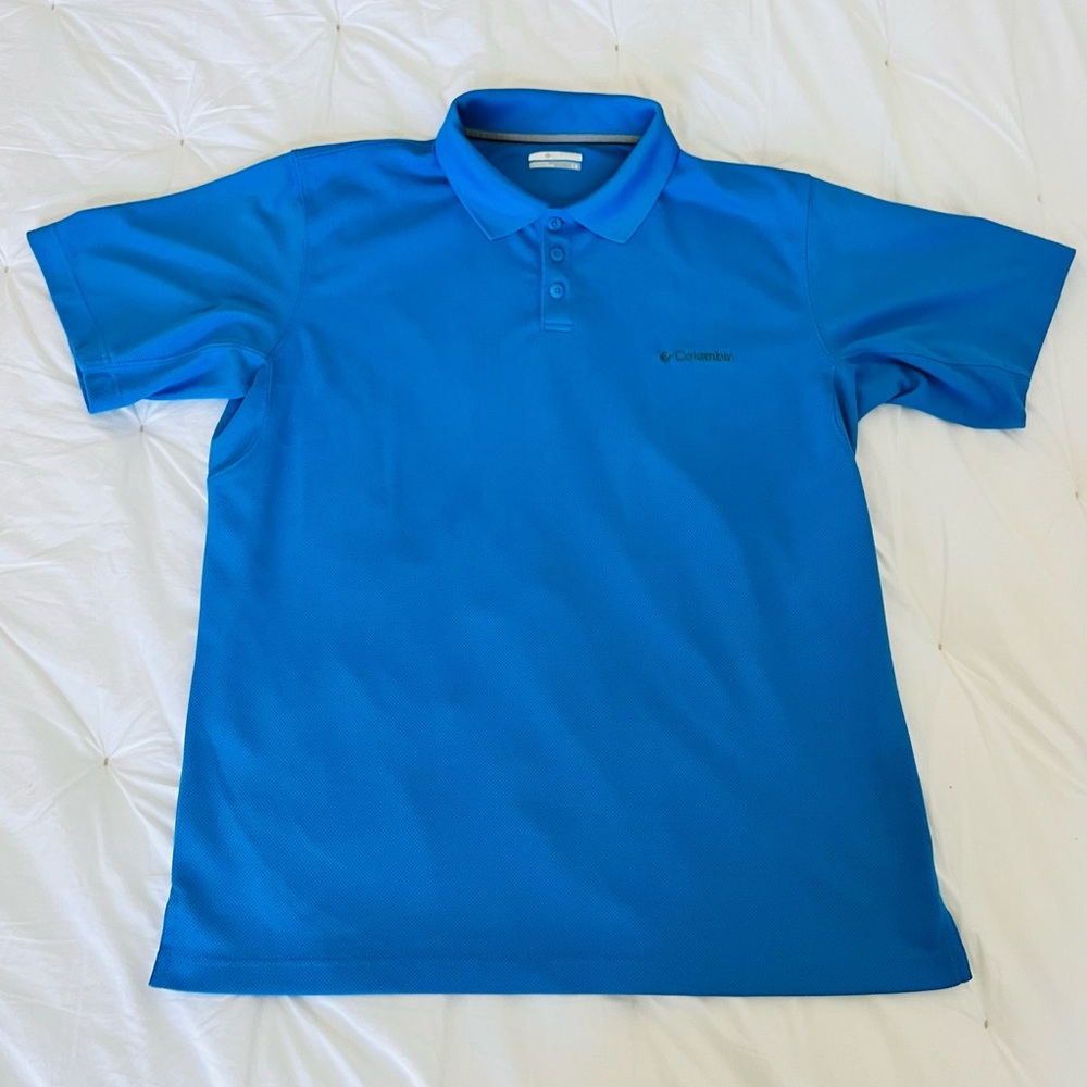 Columbia Bright Blue Men's Performance Polo